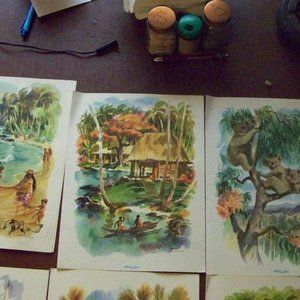 vintage 1970 Matson cruise line menus